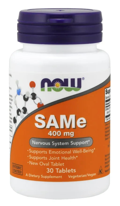 SAMe 400mg - 30 tabs - NOW Foods - Papildai