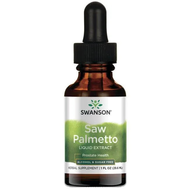 Saw Palmetto Liquid Extract - Serenoja ekstraktas - 29.6 ml - Swanson - Papildai
