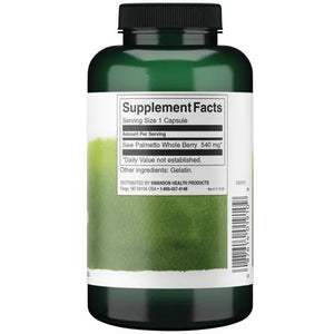 Saw Palmetto - Serenoja - 540 mg - N250 - Swanson - Papildai