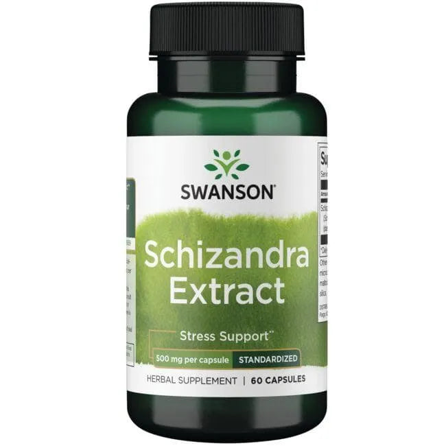 Schizandra Extract - Šizandros ekstraktas - 500 mg - N60 - Swanson - Papildai