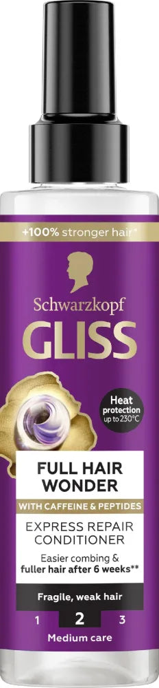 SCHWARZKOPF Gliss Full Hair Wonder Express Conditioner 200 ml. - Kosmetika
