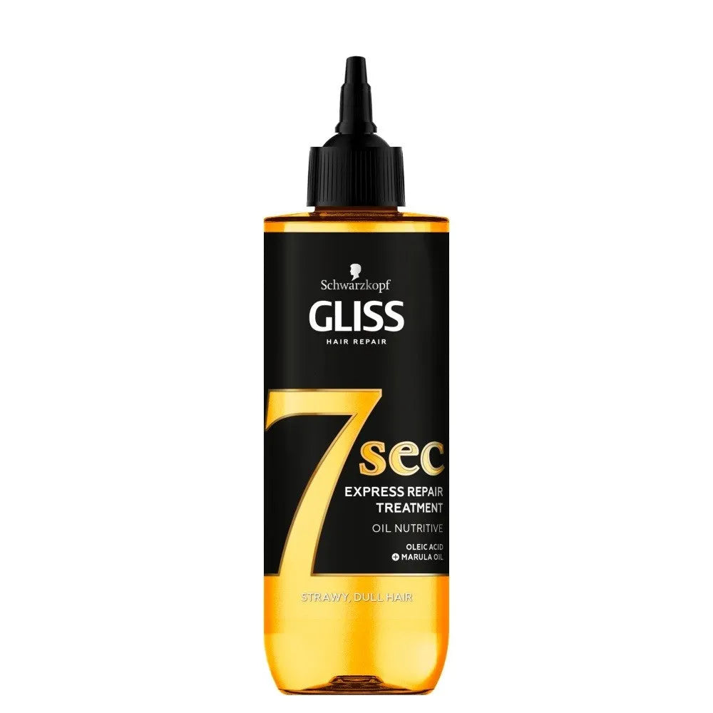Schwarzkopf Gliss Kur Oil Nutritive kondicionierius 7 sekundės 200 ml - Kosmetika