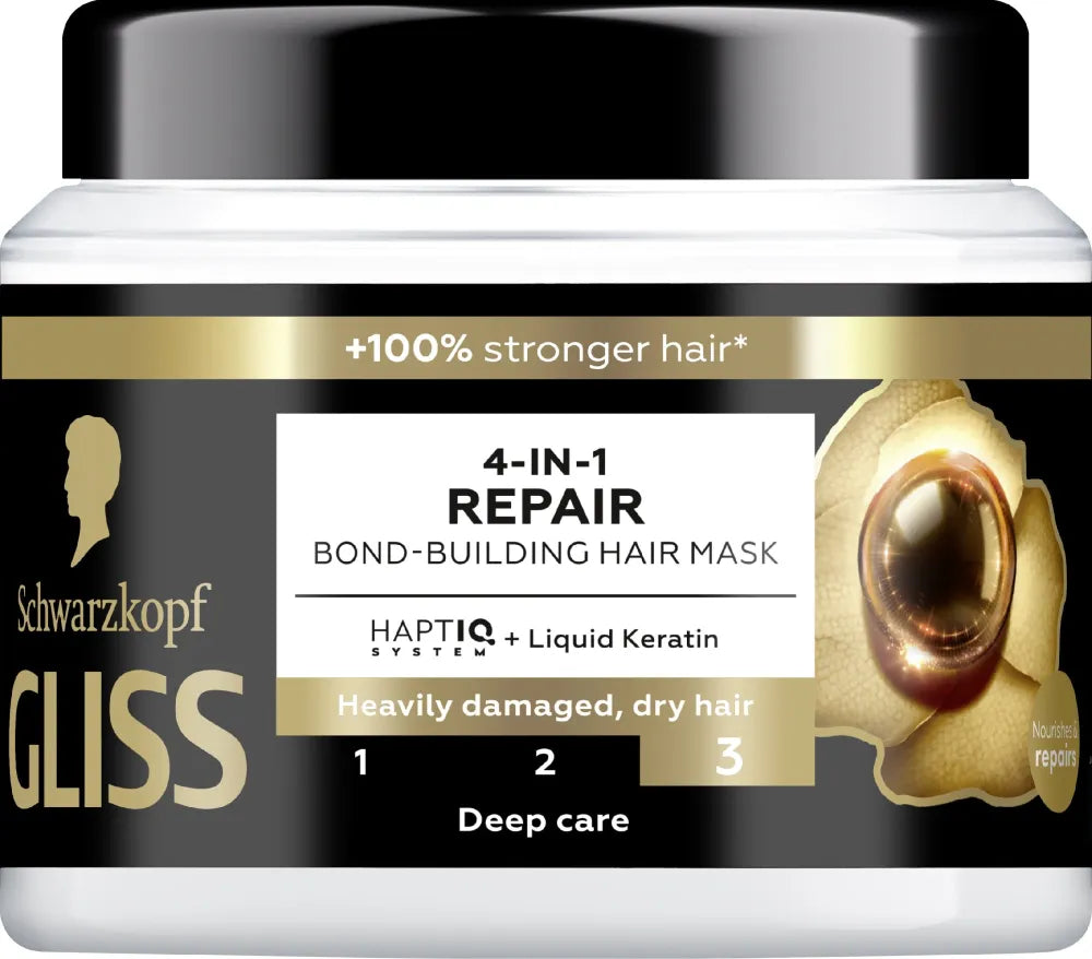 SCHWARZKOPF Gliss TRT Ultra Repair Maitinanti plaukų kaukė 4in1 400 ml - Kosmetika