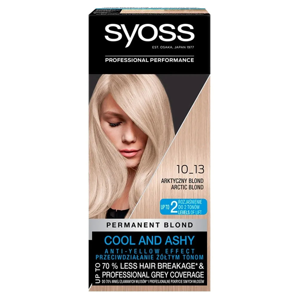 Schwarzkopf Syoss Plaukų dažai Arktinė blondinė Nr. 10-13 1 vnt. - Kosmetika