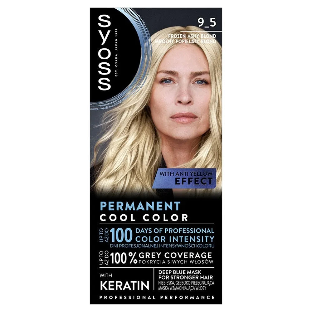 Schwarzkopf Syoss plaukų dažai Nr. 9-5 Šalta pelenų blondinė 1 vnt. - Kosmetika