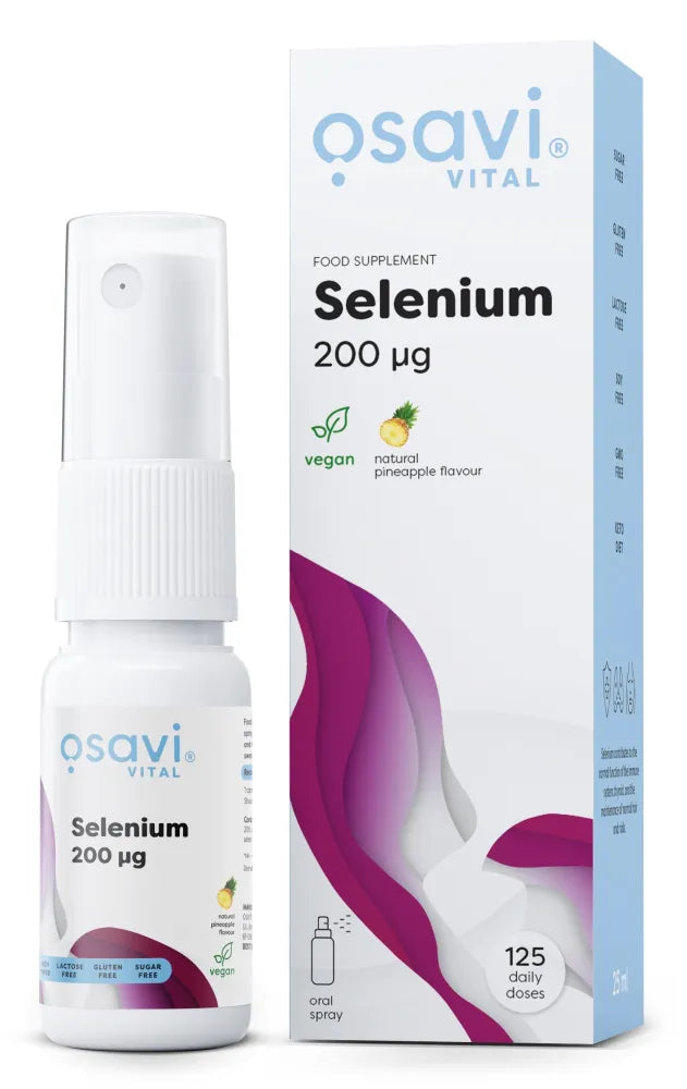 Selenium Oral Spray 200mcg (Pineapple) - 25 ml - Osavi - Papildai