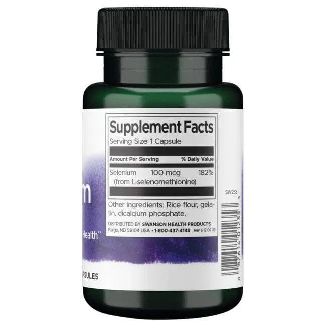 Selenium - Selenas - 100 mcg - N200 - Swanson - Papildai