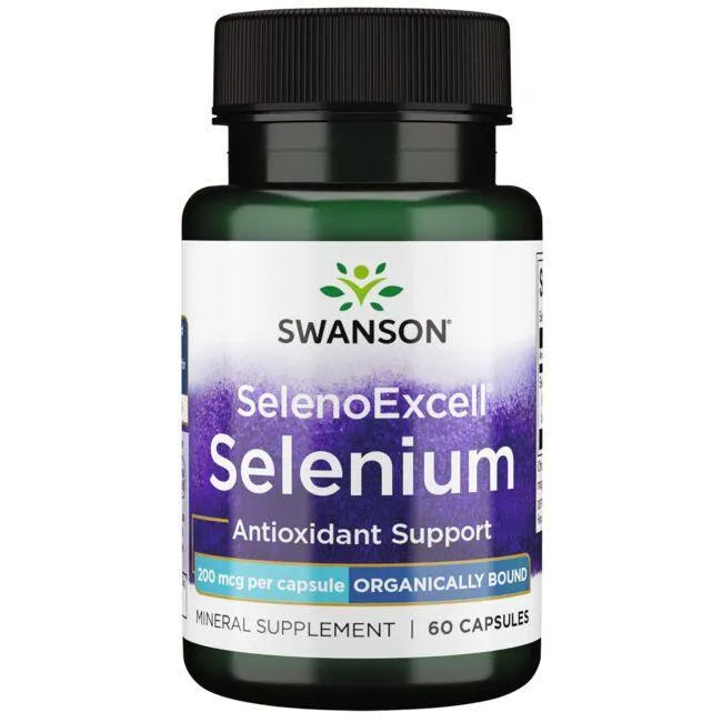 SelenoExcell Selenium 200mcg - 60 caps - Swanson - Papildai