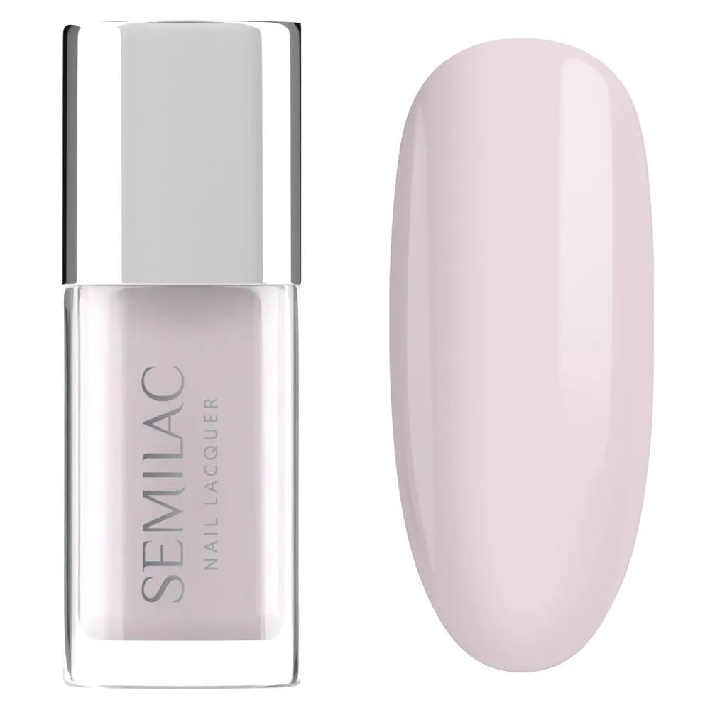 SEMILAC Classic Nail Polish 102 Sheer Milky Pink 9 ml - Kosmetika