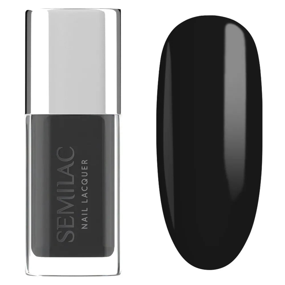 SEMILAC Classic Nail Polish 109 Black 9 ml - Kosmetika