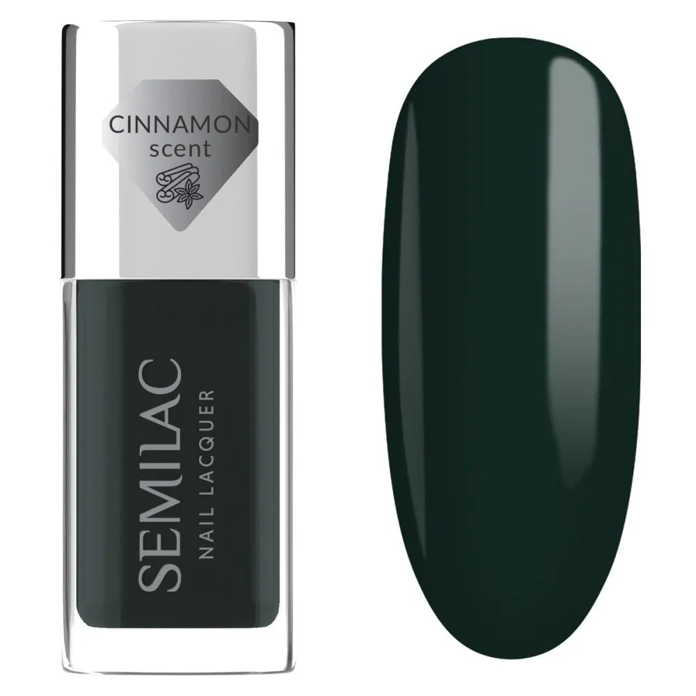 SEMILAC Classic Nail Polish 114 Bottle Green 9 ml - Kosmetika