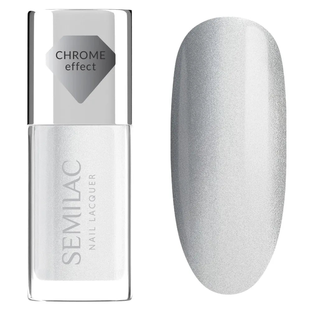 SEMILAC Classic Nail Polish 115 Silver Chrome 9 ml - Kosmetika