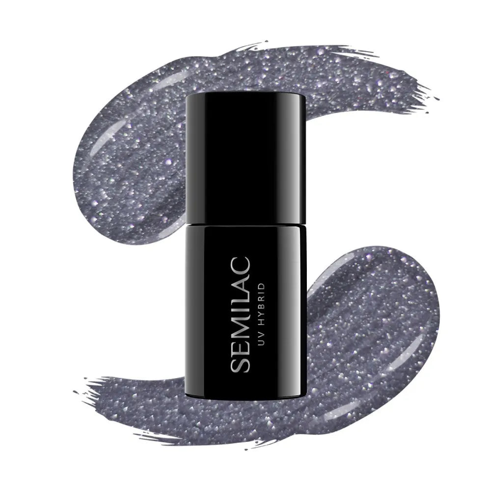 SEMILAC Hybrid Lacquer 107 Steel Gray - 7 ml - Kosmetika
