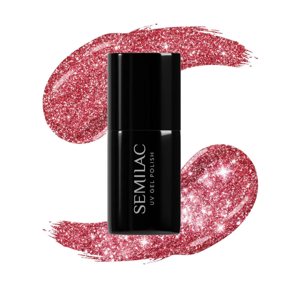 SEMILAC Hybrid Lacquer Flash 457 Glamorous Red (HEMA free) 7ml - Kosmetika