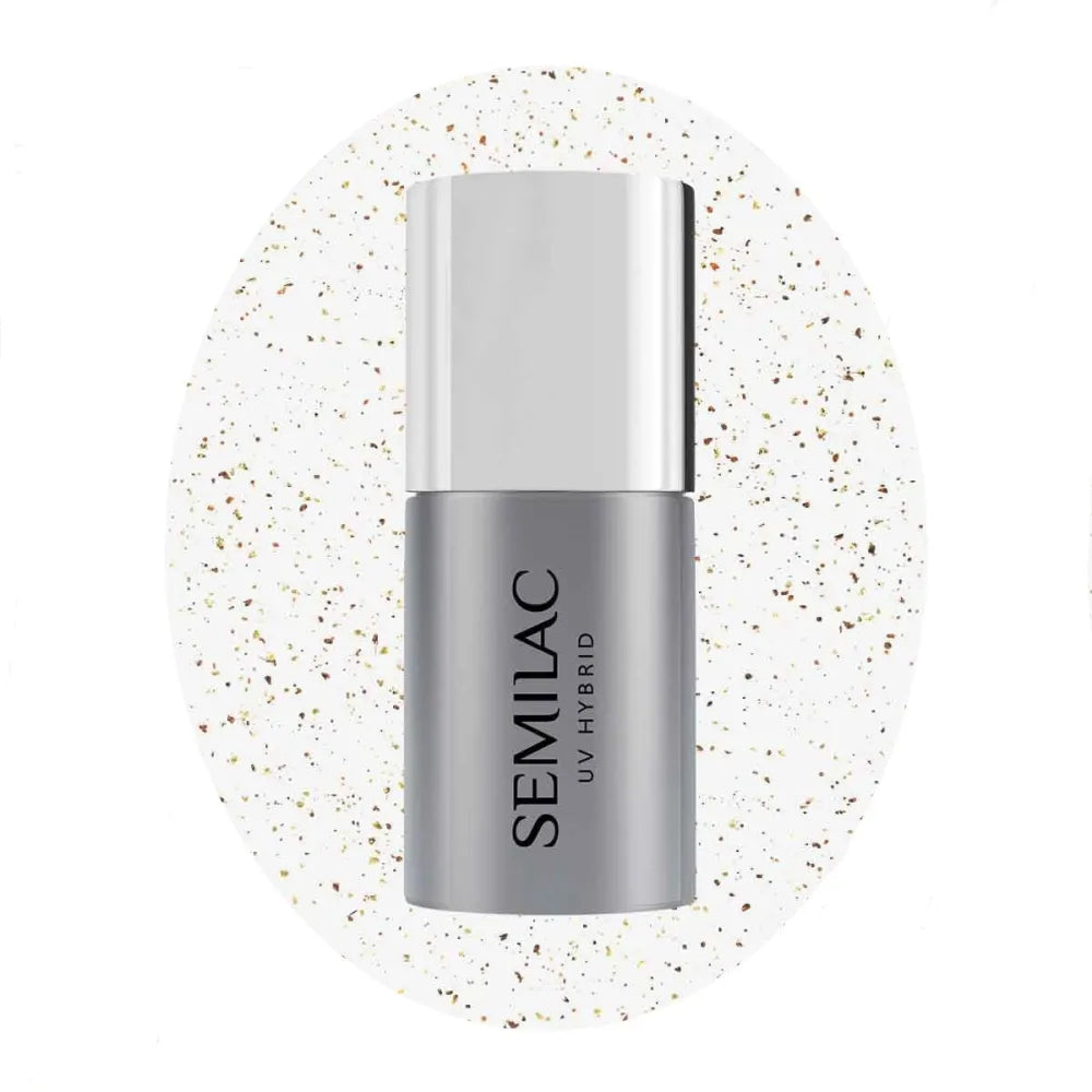 SEMILAC TOP NO WIPE BLINKING COPPER & GOLD FLAKES - Kosmetika