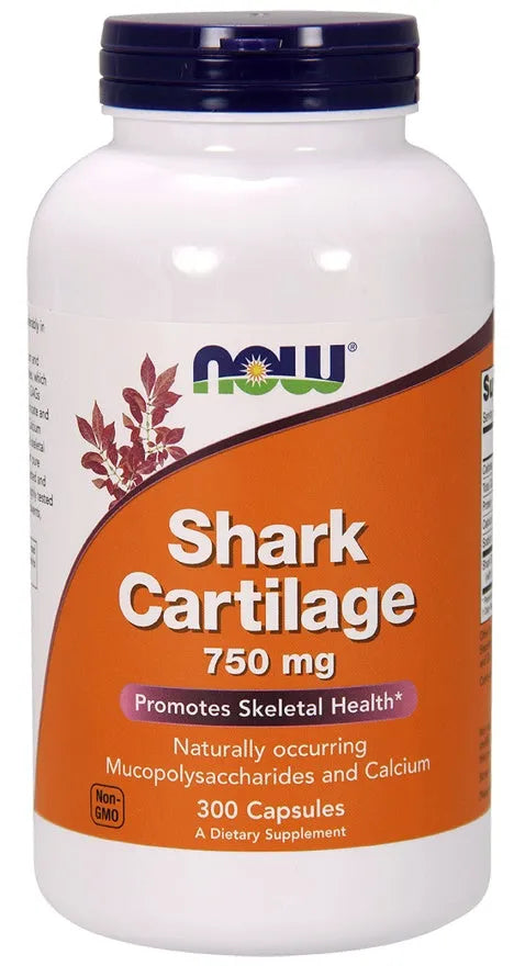 Shark Cartilage 750mg - 300 caps - NOW Foods - Papildai