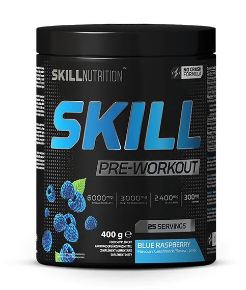 Skill Pre-Workout Blue Raspberry - 400g - Nutrition - Sporto papildai