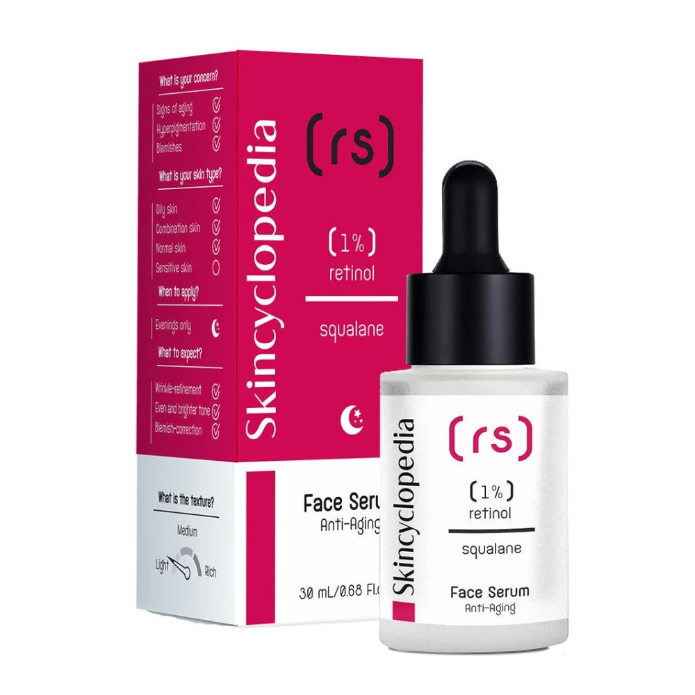 SKINCYCLOPEDIA Veido serumas su 1% Retinoliu ir Squalanu 30 ml - Kosmetika