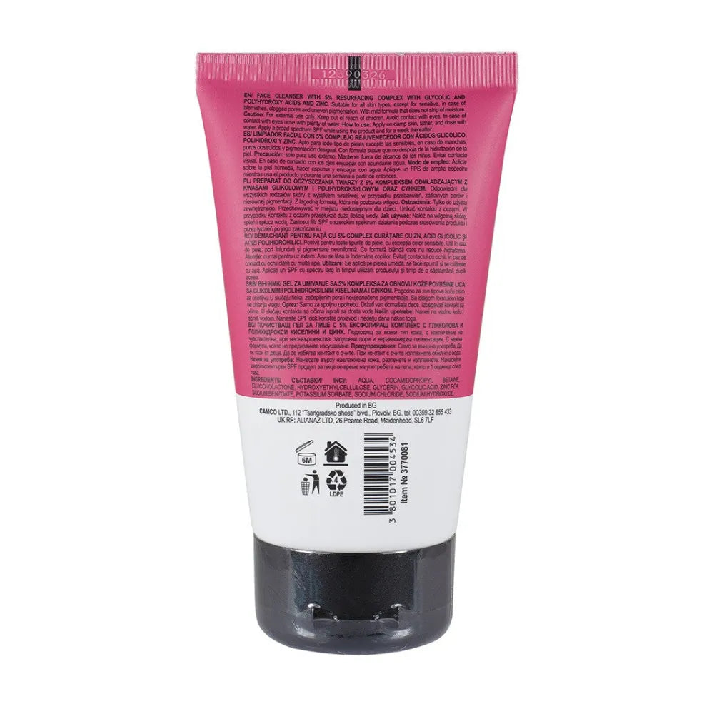 Skincyclopedia veido valymo gelis su 5% AHA ir PHA 150ml - Kosmetika