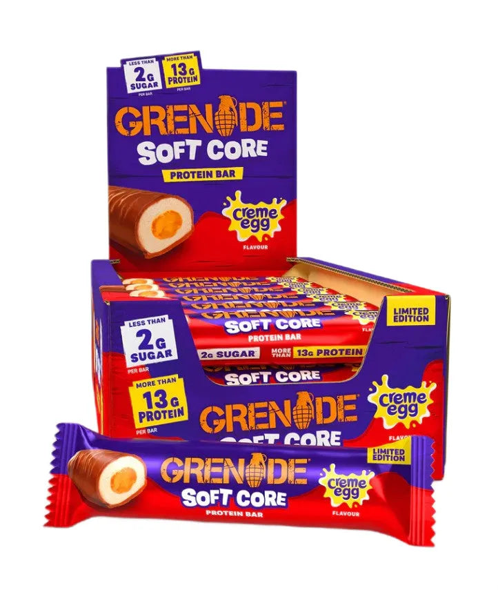 Soft Core Protein Bars Creme Egg - 18 x 45g - Grenade - Maistas