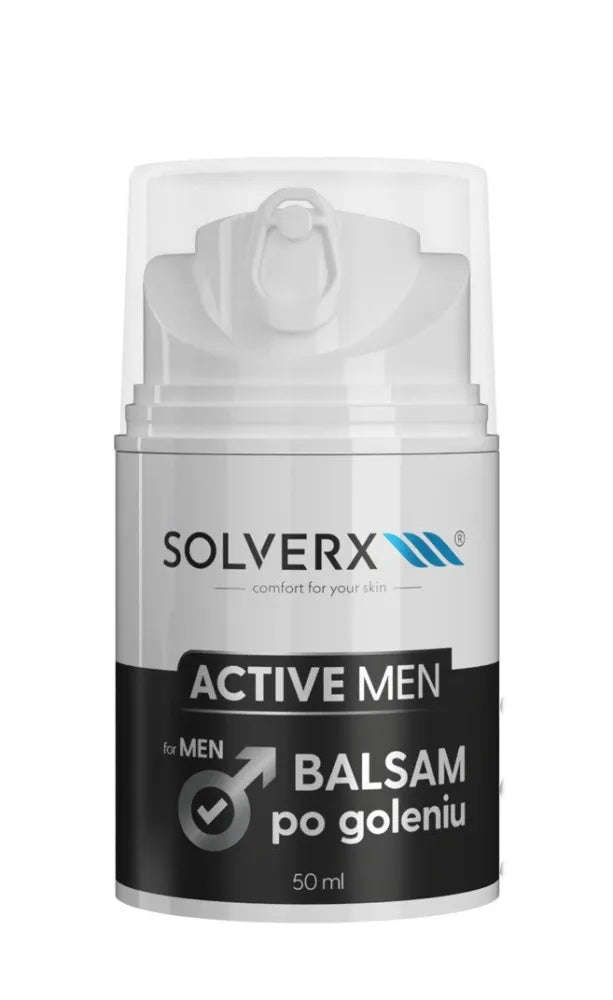 SOLVERX Active Men Aftershave Balm 50ml vyrams po skutimosi balzamas - Kosmetika