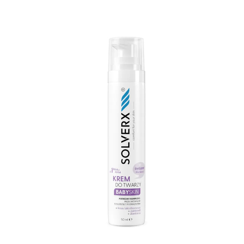 SOLVERX Baby Skin Cream-Emollient vaikų veidui 50ml - Kosmetika