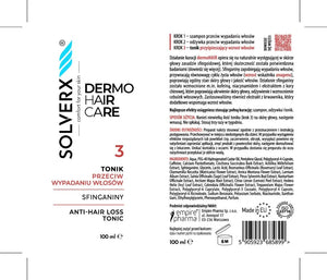 SOLVERX Dermo Hair Tonic Against Loss Sfinganin 100 ml. - Kosmetika