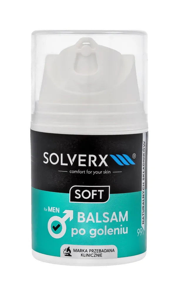 SOLVERX MEN SOFT Aftershave Balsamas 50ml - Kosmetika