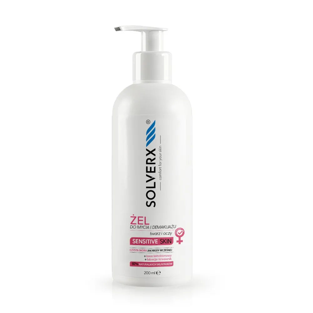 SOLVERX Veido prausiklis JAUTRIAI ODAI moterims 200ml - Kosmetika