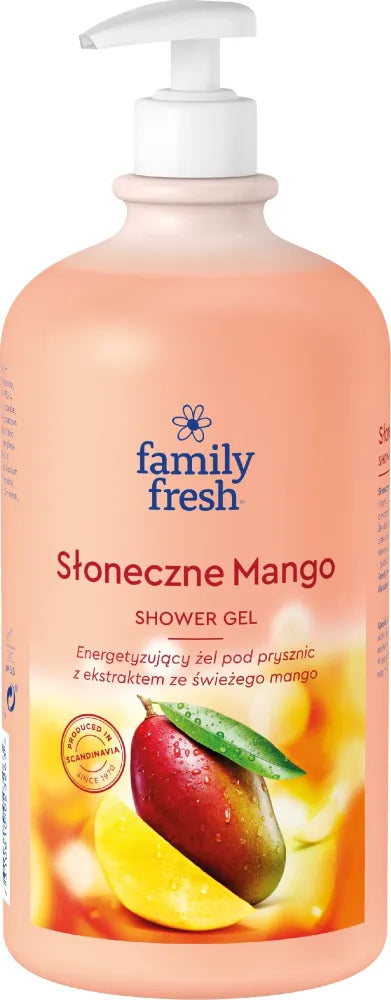 Soraya Family Fresh Energizing Shower Gel Saulėtas Mangas 1000ml - Kosmetika