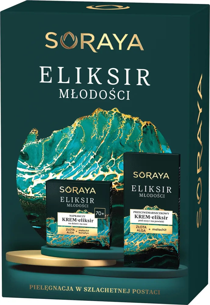SORAYA Gift Set Elixir of Youth 70+ (Repairing Cream + Anti-Wrinkle for the Eye Area and Eyelids) - Kosmetika