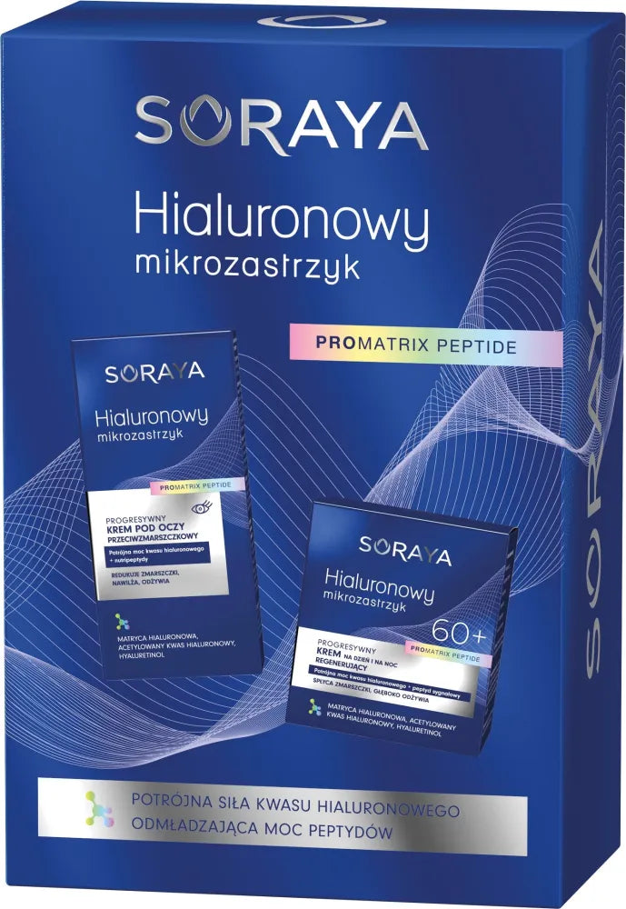 SORAYA Hyaluronic Microinjection 60+ Gift Set (Regenerating Cream + Anti-Wrinkle Eye Cream) - Kosmetika