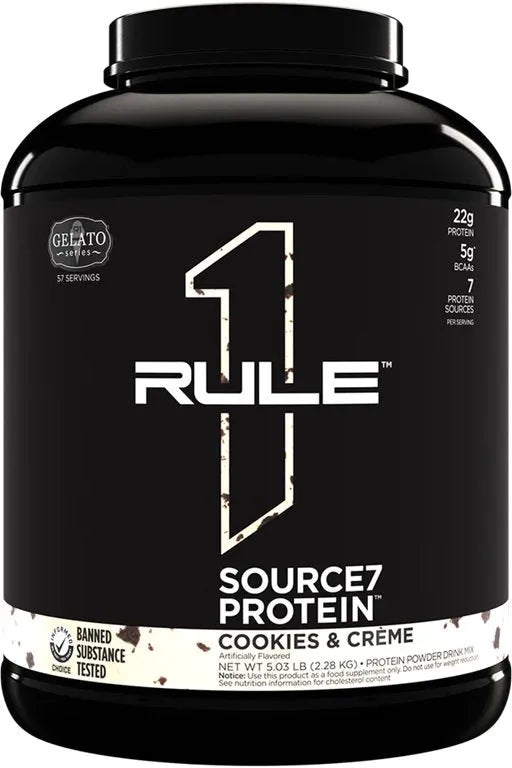 Source7 Protein Cookies & Creme Gelato - 2280g - Rule One - Sporto papildai