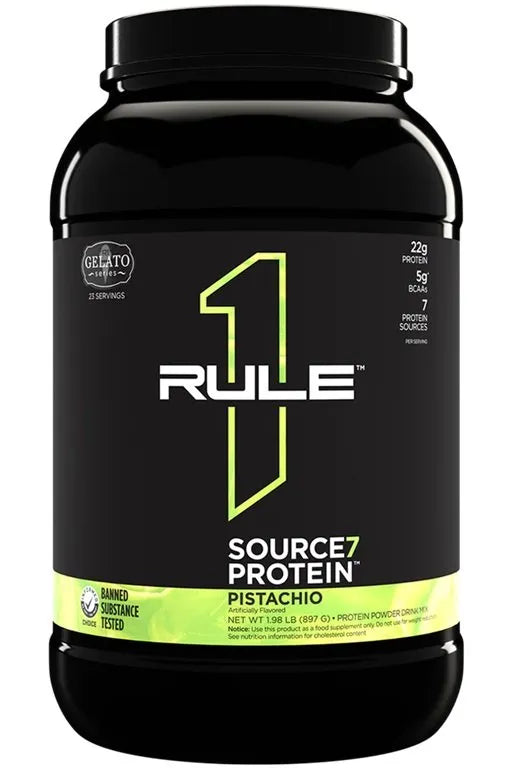 Source7 Protein Pistachio Gelato - 897g - Rule One - Sporto papildai
