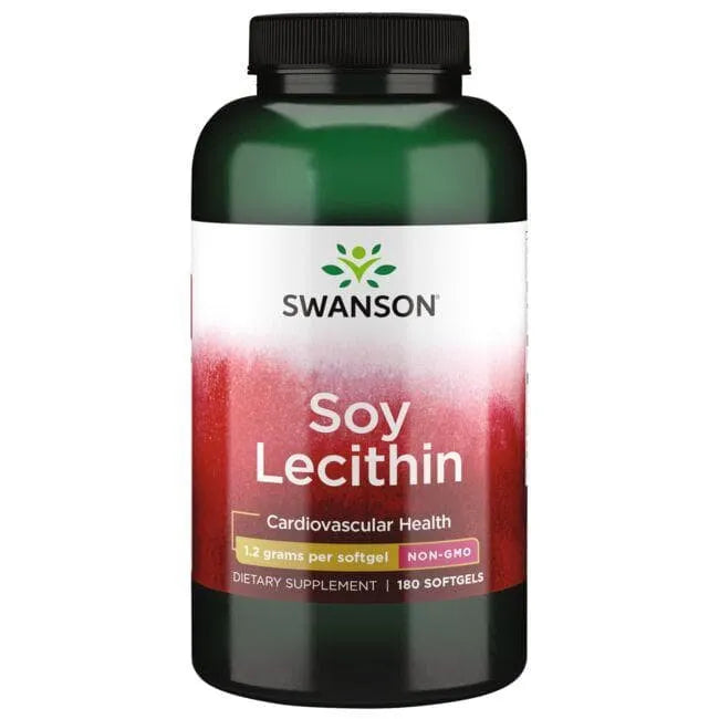 Soy Lecithin Non-GMO - Sojų lecitinas be GMO - 1.2 gr - N180 - Swanson - Papildai