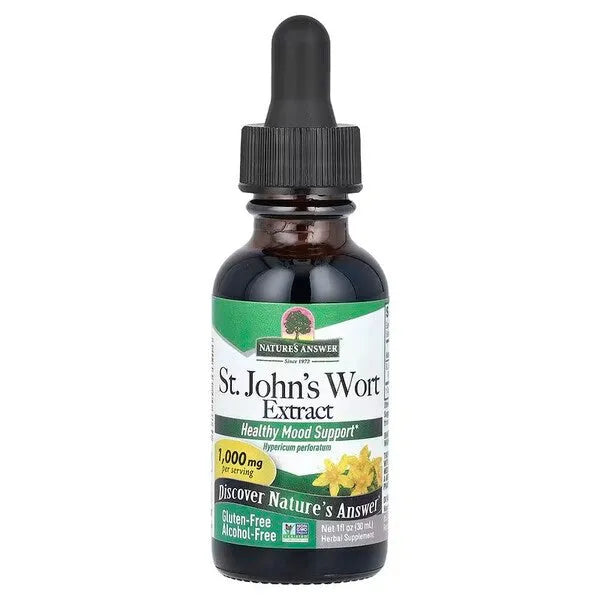 St. John’s Wort Extract 1000mg - 30 ml. - Nature’s Answer - Papildai