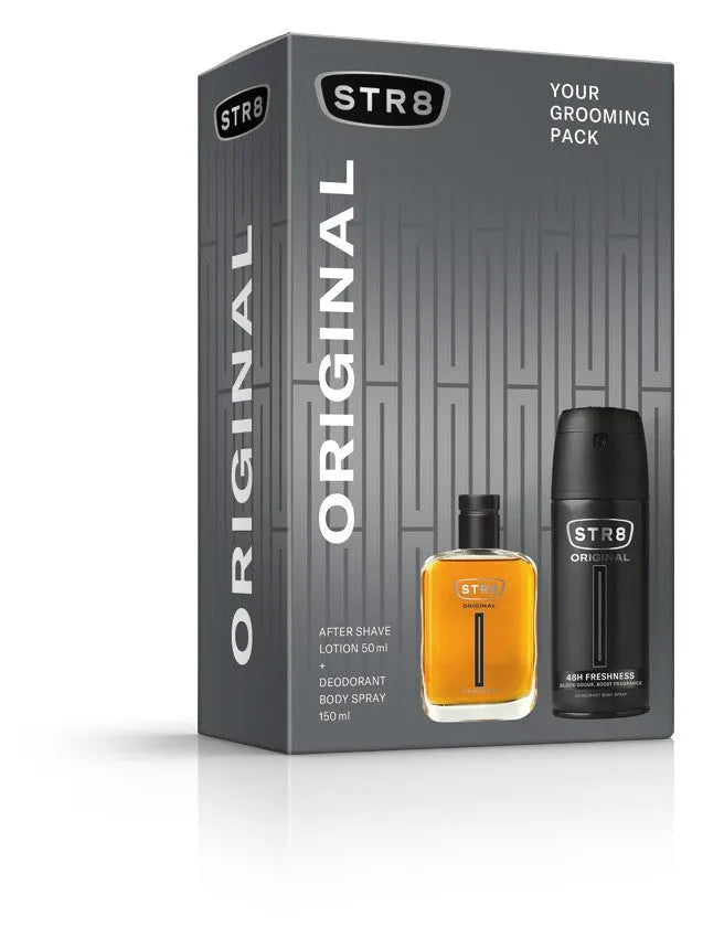 STR 8 Original dovanų rinkinys (Aftershave 50ml + Deo purškiklis 150ml) - Kosmetika