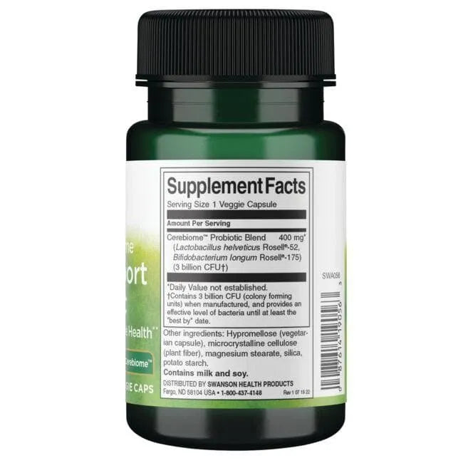 Stress Support Probiotic - 3 mlrd. - Probiotikai - N60 - Swanson - Papildai
