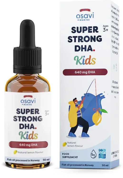 Super Strong DHA Kids 640mg (Lemon) - 50 ml - Osavi - Papildai