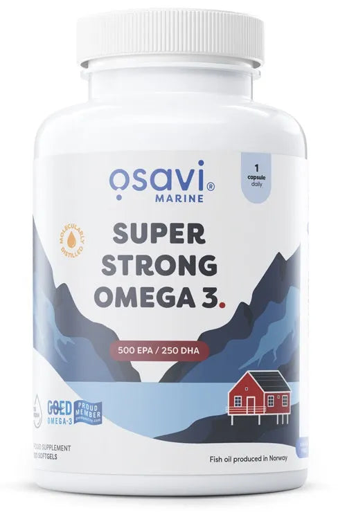 Super Strong Omega 3 500 EPA / 250 DHA - 120 softgels - Osavi - Papildai