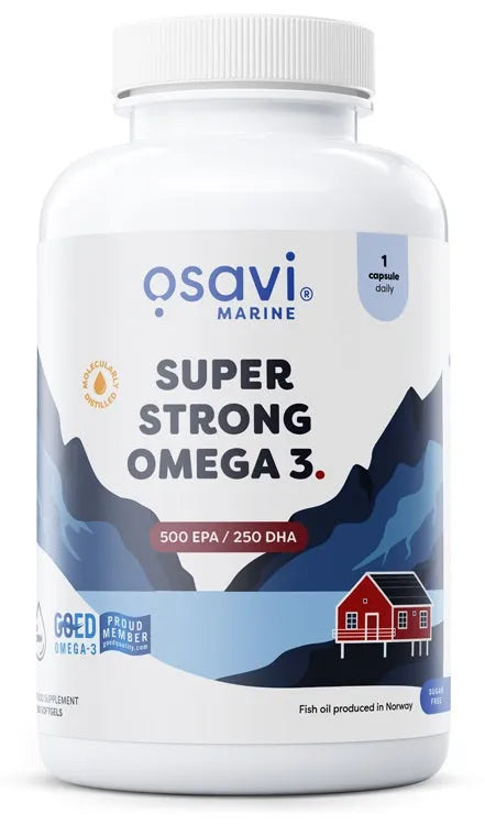 Super Strong Omega 3 500 EPA / 250 DHA - 180 softgels - Osavi - Papildai