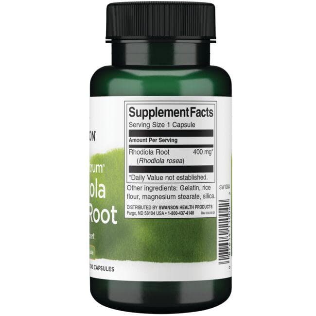 Rhodiola Rosea Root - Stresui mažinti - 400 mg - N100 - Rausvosios rodiolės šaknis - Swanson - Vaistine1.lt