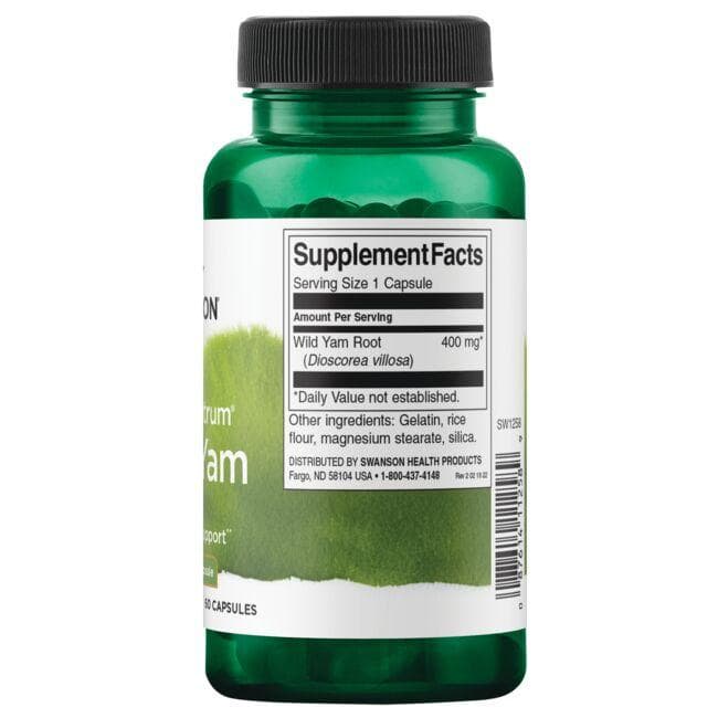 Wild Yam - Menopauzei - 400 mg - N60 - Swanson - Vaistine1.lt