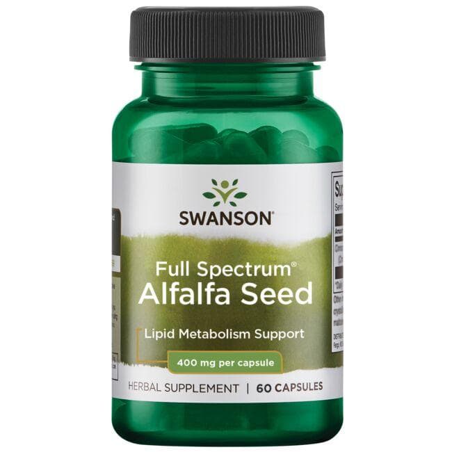 Full Spectrum Alfalfa Seed - Liucernos sėklos - 400 mg - N60 - Swanson - Vaistine1.lt