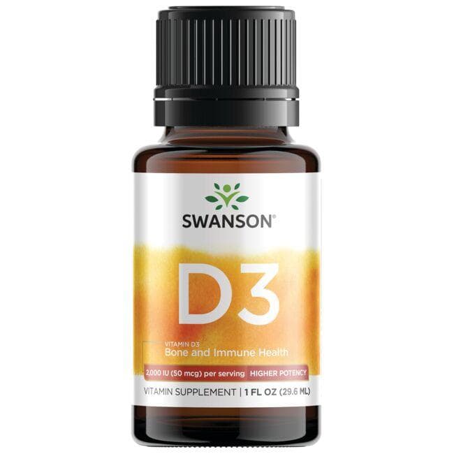 Vitaminas D3 - Skystas - 2000 IU - 50 mcg - 29.6 ml - Swanson - Vaistine1.lt