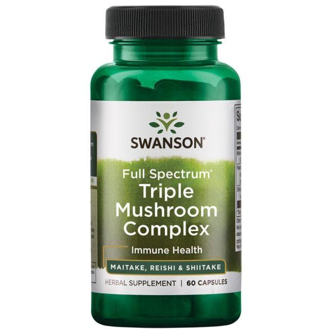 Triple Mushroom Complex - N60 - Trijų grybų kompleksas - Swanson - Vaistine1.lt