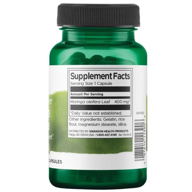 Moringa Oleifera - Aliejinė moringa -  400 mg - N60 - Swanson - Vaistine1.lt