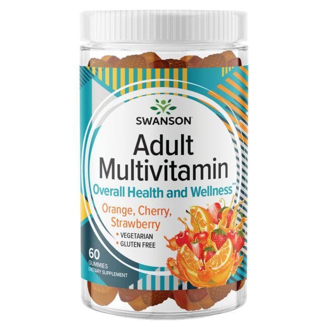 Adult Multivitamin Gummies - Vitaminai - N60 - Swanson - Vaistine1.lt