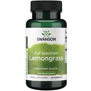 Lemongrass -  Tikroji citrinžolė - 400 mg - N60  - Swanson