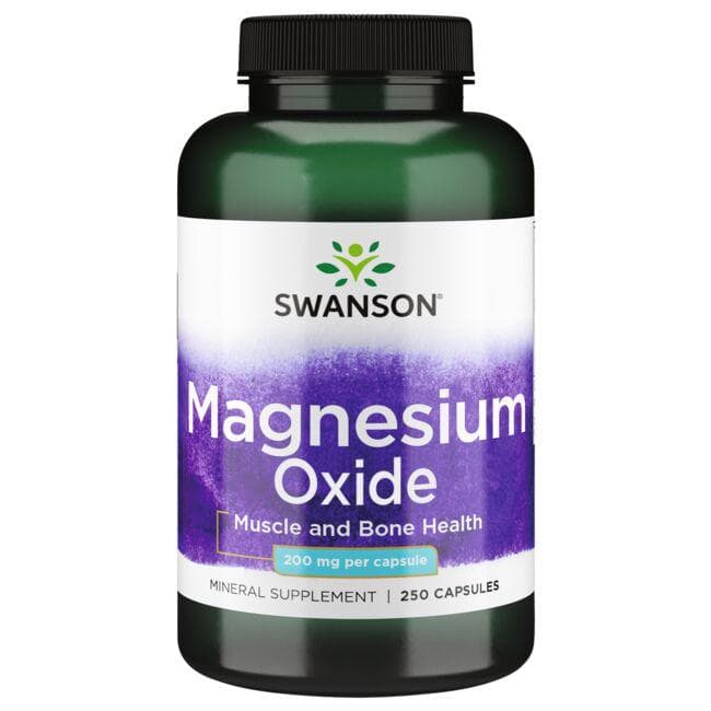 Magnesium Oxide - Magnio oksidas - 200 mg - N250 - Swanson - Vaistine1.lt